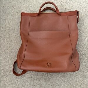 Cole Haan Brown Leather Backpack